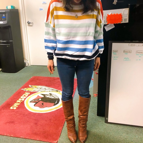 Striped Color-Block Sweater - Picture 3 of 7